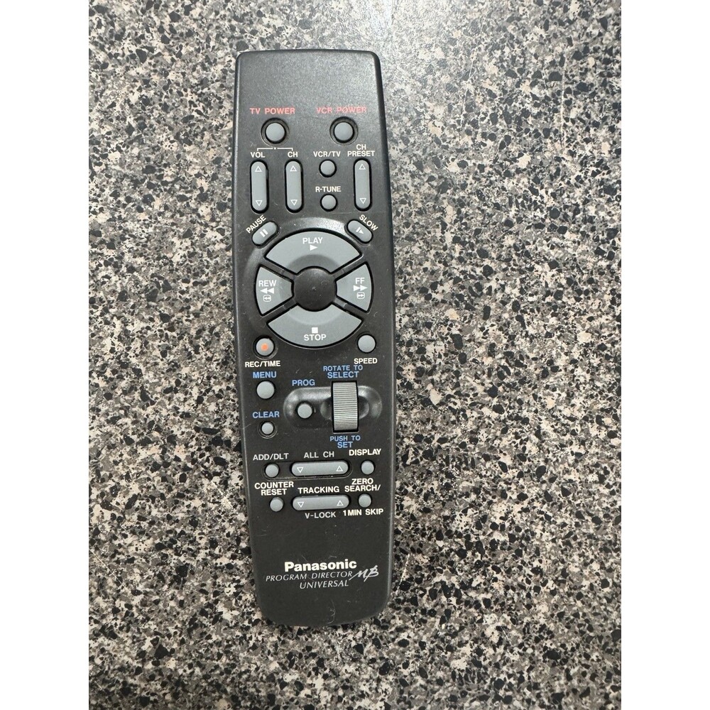 Panasonic Program Director Universal Remote VSQS Vintage VCR TV Control